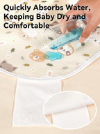 TILLYOU Waterproof Changing Pad Liners 6 Pack, 100% Cotton Reusable Cloth - Image 6