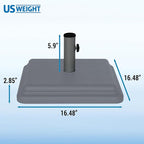US Weight 40 Pound Umbrella Base - Weighted Umbrella base For Use With Patio Table – Heavy Duty Base- Made in the USA - Image 5