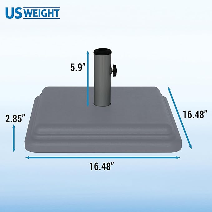 US Weight 40 Pound Umbrella Base - Weighted Umbrella base For Use With Patio Table – Heavy Duty Base- Made in the USA - Image 5