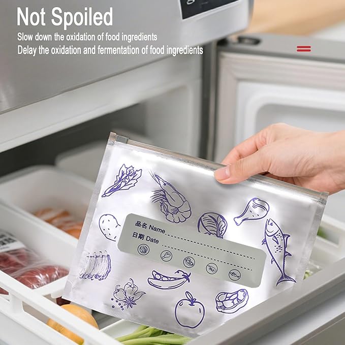 Reusable Aluminum Foil Storage Bags, Leak-Proof Stand-Up Bags - Image 4