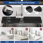 24 Inch Silicone Faucet Mat for Kitchen Sink Splash Guard - Image 2