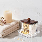 SheeChung 10Oz Acrylic Qtip Holder Dispenser - Image 2