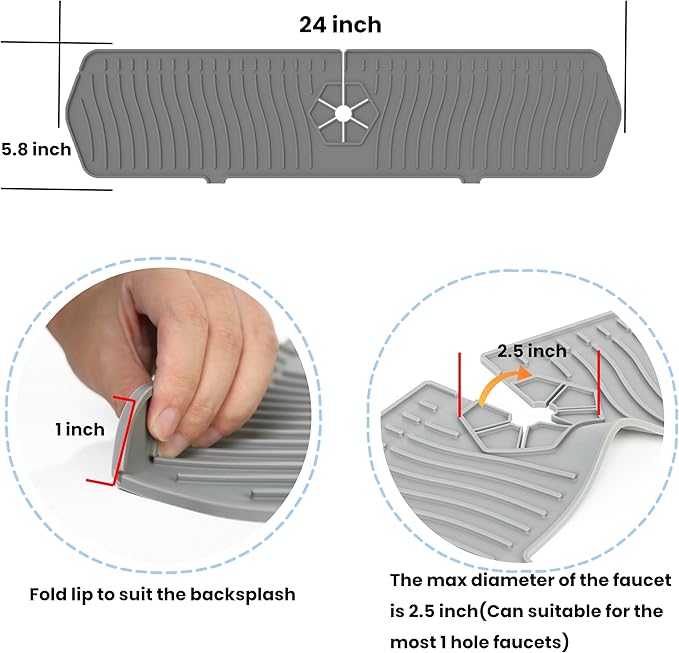 Kitchen Sink Splash Guard, Sink Protectors - Image 3