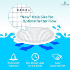 50 Pack Disposable Shower Drain Hair Catcher Mesh Stickers - Image 4
