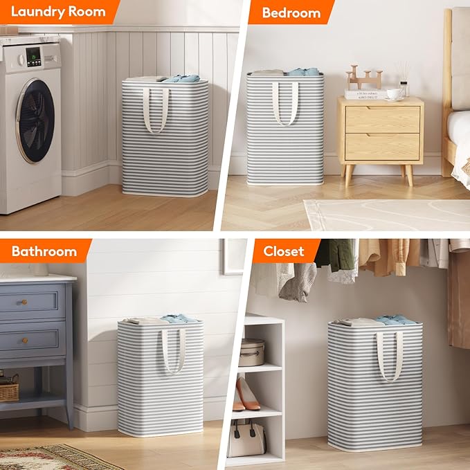 Lifewit 1 Pack Laundry Hamper Large Collapsible Laundry Baskets, Freestanding - Image 6