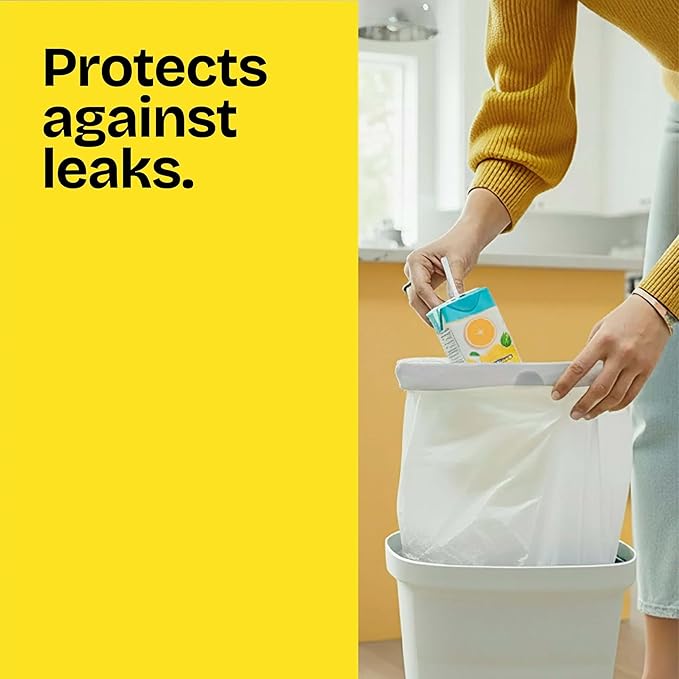 Glad Medium Trash Bags, 8 Gallon, Febreze Fresh Clean Garbage Bags, - Image 2