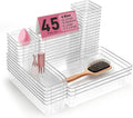 Clear Plastic Drawer Organizers Set of 45 Vanity Organizers Stackable Storage by VEXTHYXOfficial