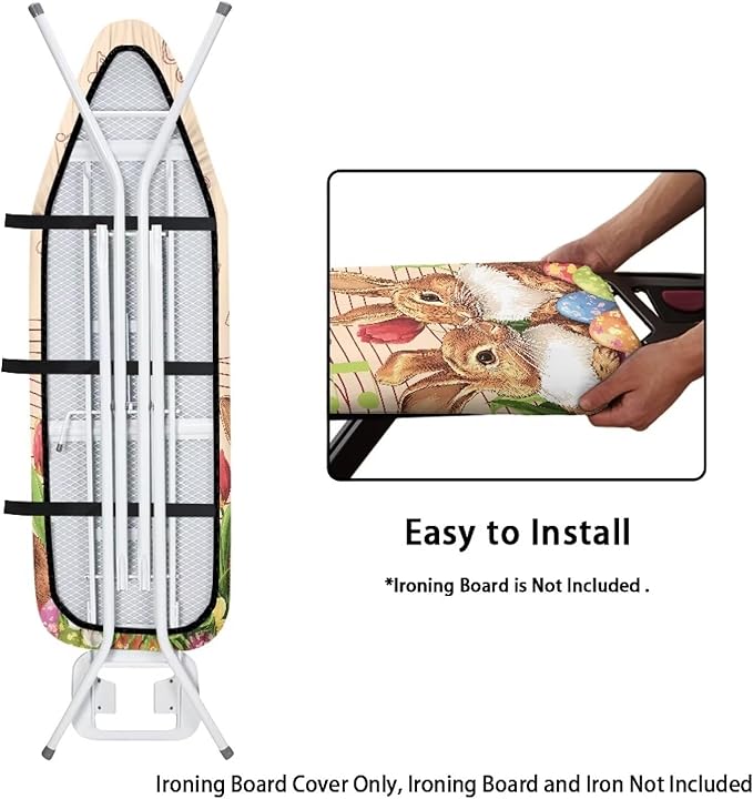 Bunny Ironing Board Cover for Easter Music Note Ironing Board Covers Standard - Image 4