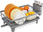 TOOLF Space-Saving Dish Drying Rack, Sink Dish Drainer Rack, Dishes Strainer - Image 2