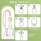6 Pack Car Air Freshener for Women, Long Lasting Slow-Release Natural Essential - Image 7