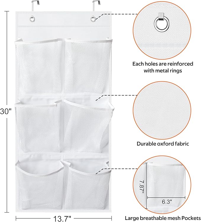 KIMBORA 2 Packs Narrow Over the Door/Wall Shoe Organizer Cruise, Small Hanging - Image 4