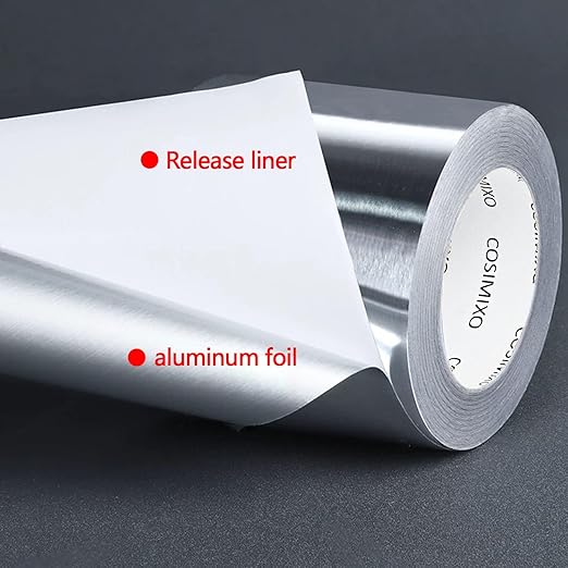 COSIMIXO Silver Aluminum Foil Duct Tape 6 Inches x 55Yards, Heavy Duty - Image 3