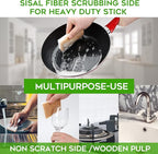 Natural Sponge Kitchen 12Pack, Eco Friendly Non-Scratch Scrub Sponge, - Image 7