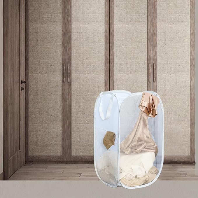 2Pcs Pop Up Hampers for Cruise, Folding Laundry Basket Space Saving Design - Image 4
