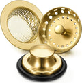 Mudder 3 Pcs Kitchen Sink Drain Strainer and Stopper Stainless Steel Garbage by Mudder