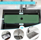 Kitchen Faucet Splash Mat, 24 inch Silicone Sink Splash Guard Drying Mat - Image 4
