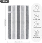KinHwa Microfiber Hand Towels for Bathroom Soft and Absorbent Face Towels Grey - Image 7
