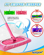 KEEPOW 4 Pack Reusable Mop Pads Compatible - Image 2