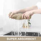 Homaxy Premium Cotton Kitchen Towels 16"x 28", Large Natural Ring Spun 390 GSM - Image 3