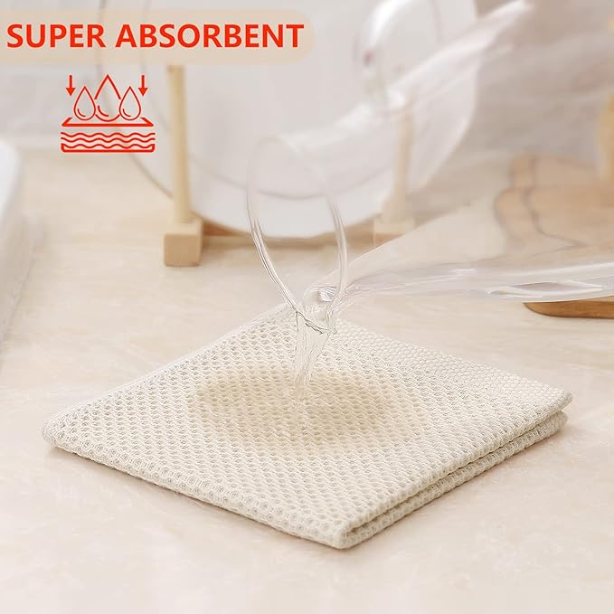 Kitinjoy 100% Cotton Kitchen Dish Cloths - Image 3
