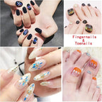 12 Colors Leaf Nail Art Glitter Sequins, Holographic 3D Leaves Nail Art Flakes - Image 2