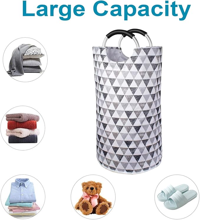 Dalykate Large Laundry Basket 82L Collapsible Oxford Fabric Laundry Hamper - Image 3