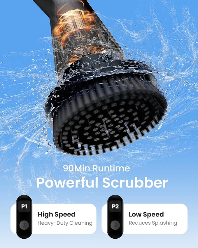Leebein Electric Spin Scrubber, Cordless Cleaning Brush - Image 2