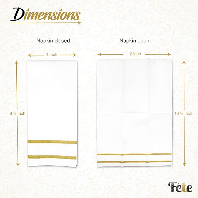 Disposable Hand Towels for Bathroom, Wedding Napkins for Tables, and Restrooms - Image 5