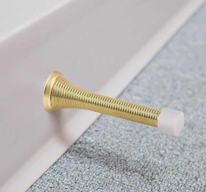 16 Pack Spring Door Stops 3 1/4 Inch Flexible Heavy Duty Spring Door Stopper - Image 4