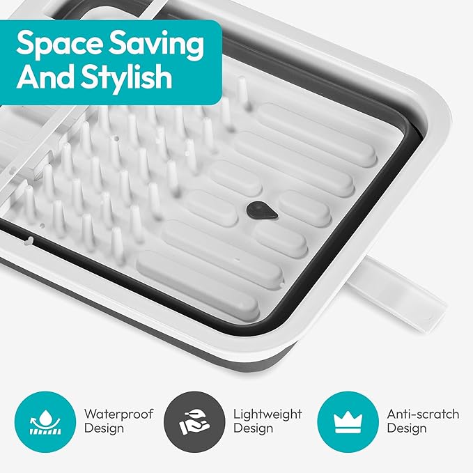 Masirs Pop-Up Collapsible Dish Drying Rack - Image 3