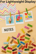 LWR CRAFTS Wooden Mini Clothespins 15 Colors 100 Per Pack 1" 2.5cm - Image 6
