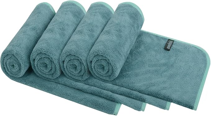 KinHwa Microfiber Hand Towels for Bathroom Soft and Absorbent Face Towels Grey by KinHwa