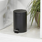 mDesign Pedal Bin — Metal Waste Bin - Image 2