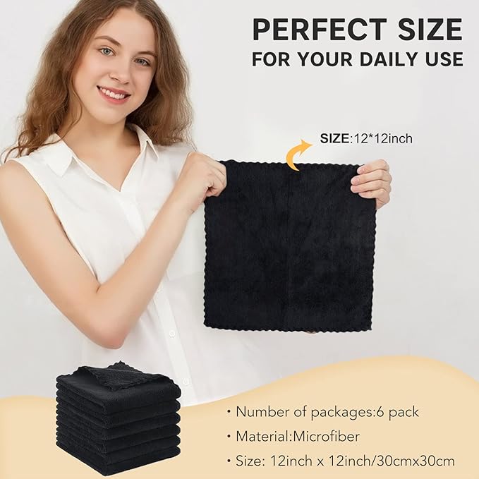 SUNLAND Microfiber Face Cloth Reusable Makeup Remover Facial Cleansing Towel - Image 6