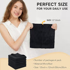 SUNLAND Microfiber Face Cloth Reusable Makeup Remover Facial Cleansing Towel - Image 6