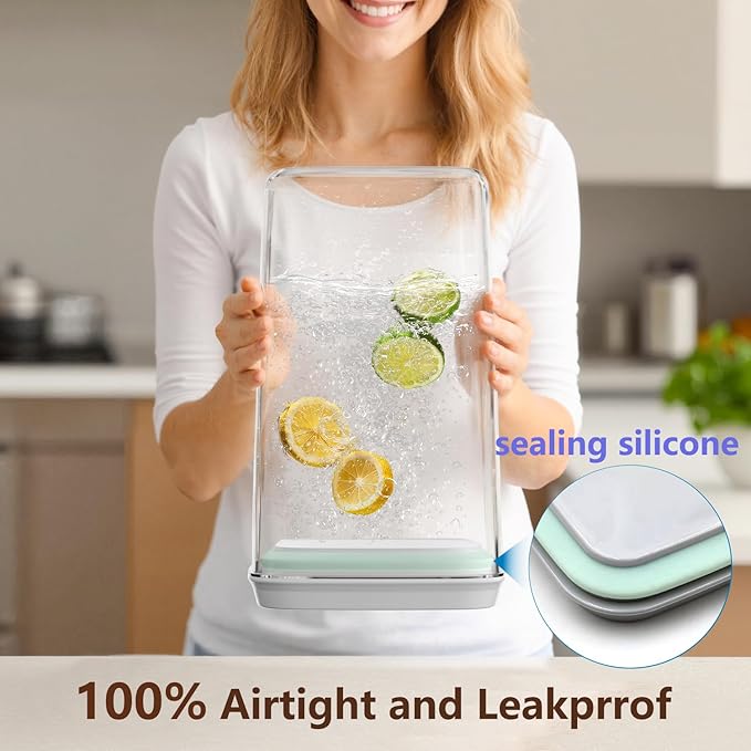 4 Pcs Large Pop Airtight Food Storage Containers Set - Image 4