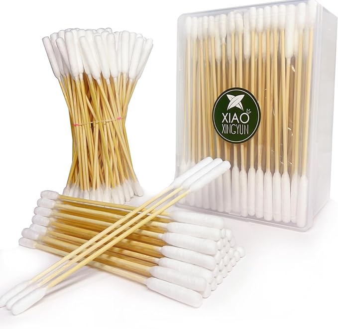 200 PCS 6 Inch Long Cotton Swabs in Box by XIAOXINGYUN