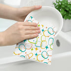 Mid Century Modern Kitchen Towels Set of 2, Absorbent Hand Towels, Retro Dish - Image 4
