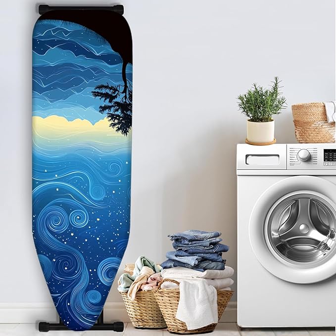 Nuxovilar Starry Sky & Mountain Pattern Ironing Board Cover, 15 * 54inch - Image 3