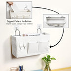 2pcs Large Wall Hanging Storage Bag, Door Closet Linen Fabric Pockets Organizer - Image 4