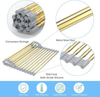 Large Expandable Roll Up Dish Drying Rack, Heat-Resistant Dish Drainer - Image 4