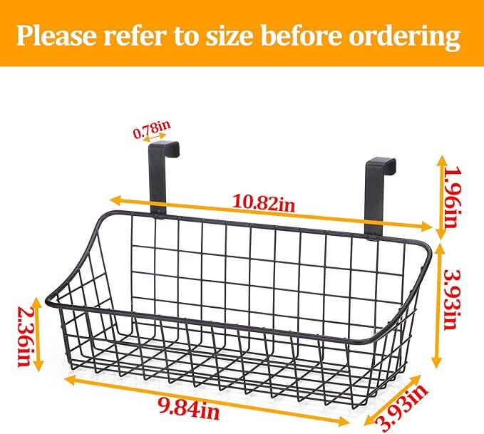 LeleCAT Over Cabinet Door Basket - Image 2