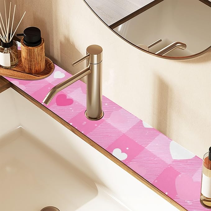 Kitchen Sink Splash Guard 2 PCS 30 Inch Sink Faucet Mat Splash Guard - Image 7
