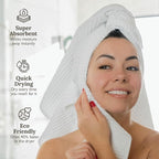 GILDEN TREE Waffle Hand Towels for Bathroom Quick Dry Towel Super Absorbent - Image 4