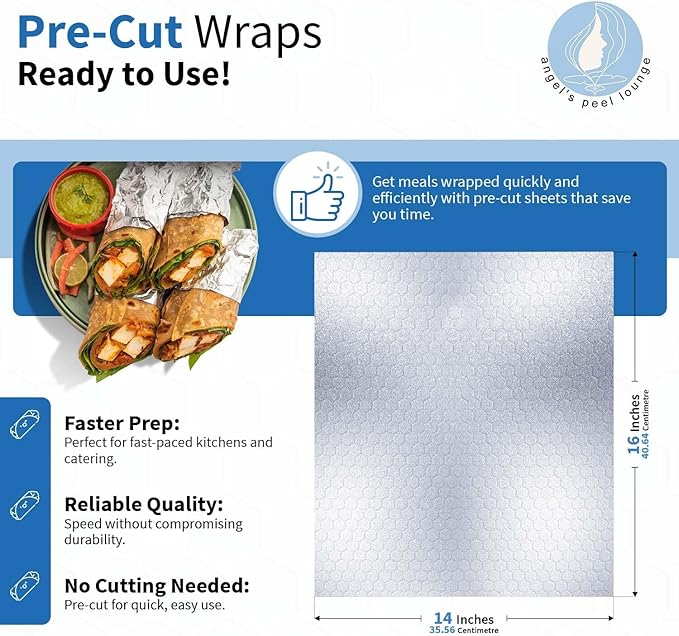 ANGEL’S PEEL LOUNGE Heavy Duty Aluminum Foil Sheets — Heat Retaining Tinfoil - Image 3