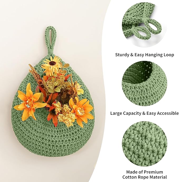 Boho Wall Hanging Fruit Baskets - Image 2