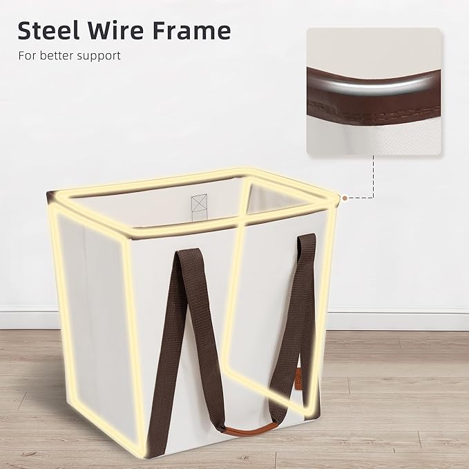 STORAGE MANIAC Collapsible Laundry Caddy, 64L Large Collapsible Laundry Basket - Image 3