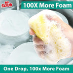 Sponges Kitchen Scrub Dish Sponge Scouring Pad, 36 Pack Cleaning Brush Scrubber - Image 4