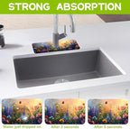 Kitchen Sink Splash Guard Faucet Mat Super Absorbent Fast Drying Mat Guard - Image 3