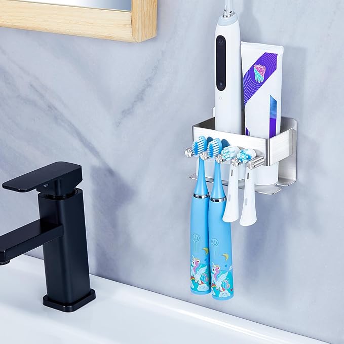 Electric Toothbrush Head Holder, Electric Toothbrush Holders Wall Mounted - Image 5